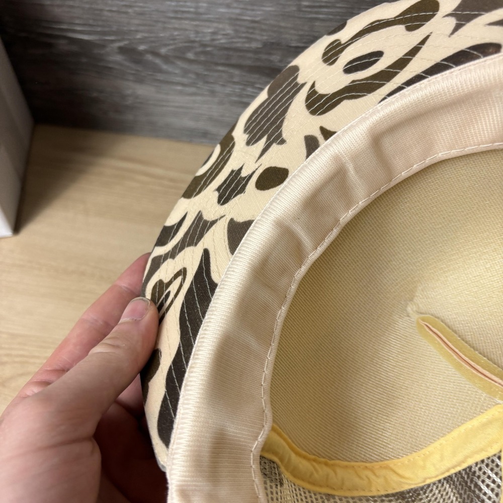 Vintage MOEN Scholzen Products Hat Cap Snap Back Tan Camo Trucker Mesh - Picture 7 of 9
